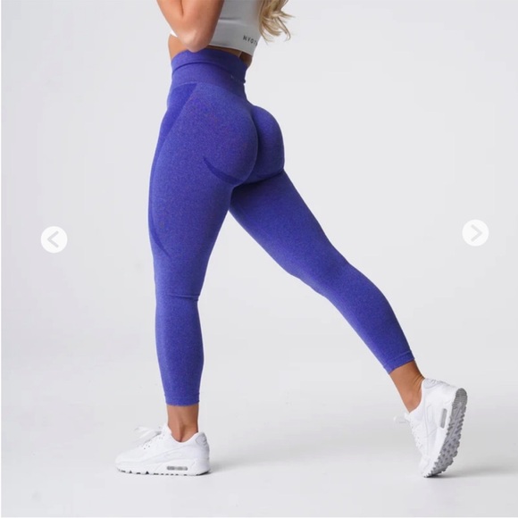 NVGTN Pants - NVGTN Electric Blue Contour Seamless Leggings Small